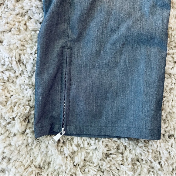 Med Gear MG Large Women’s Scrub Bottoms Grey 5-Pocket Ankle Zipper - Picture 7 of 7